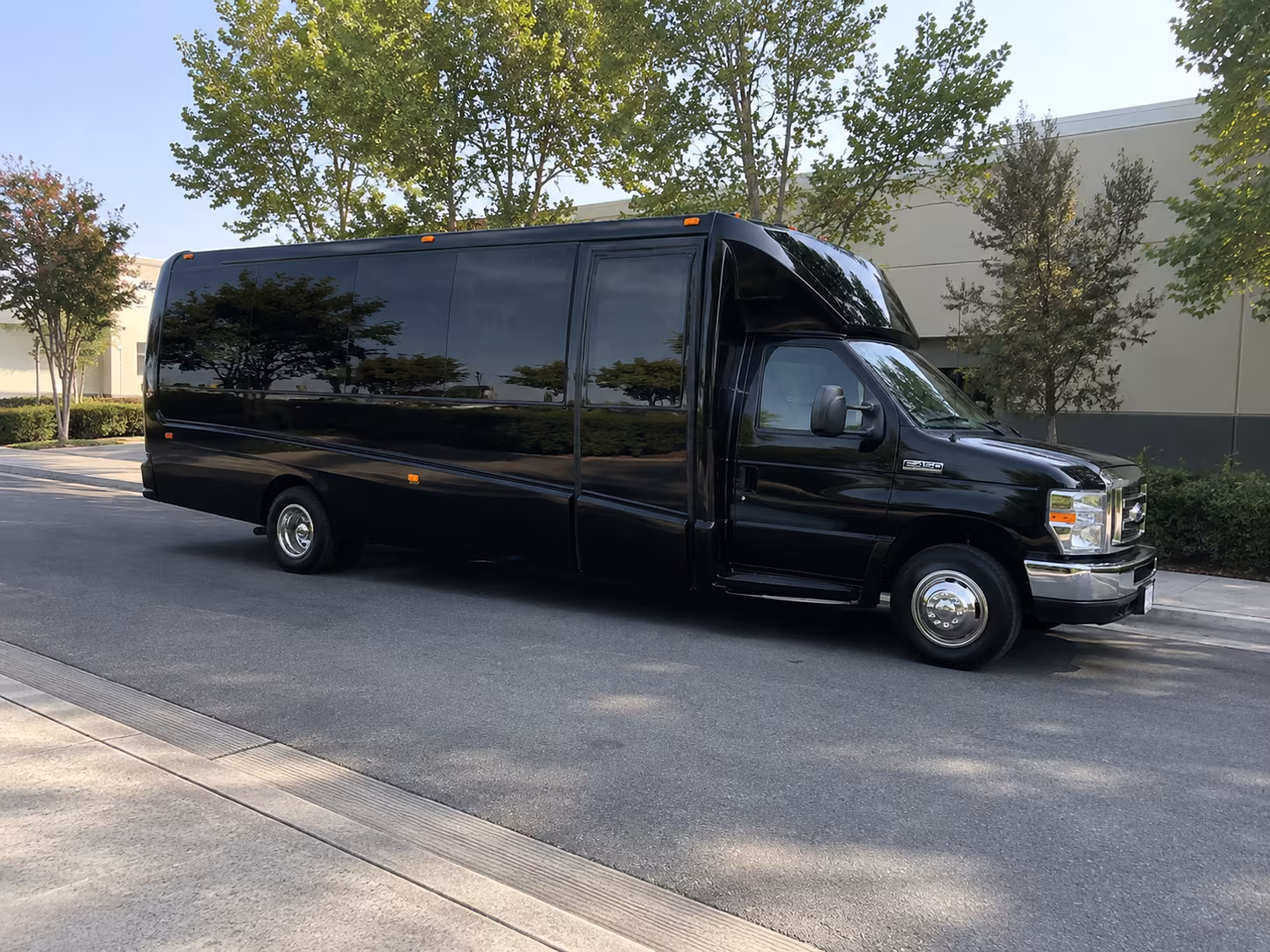 Lancaster Private Event Transportation party bus exterior