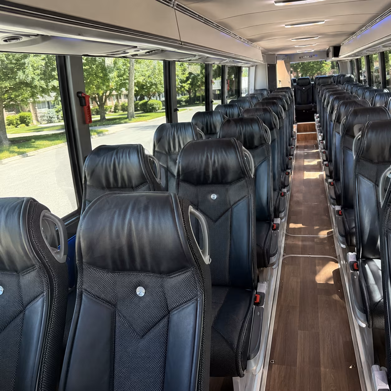 Lancaster School Event Transportation party bus exterior
