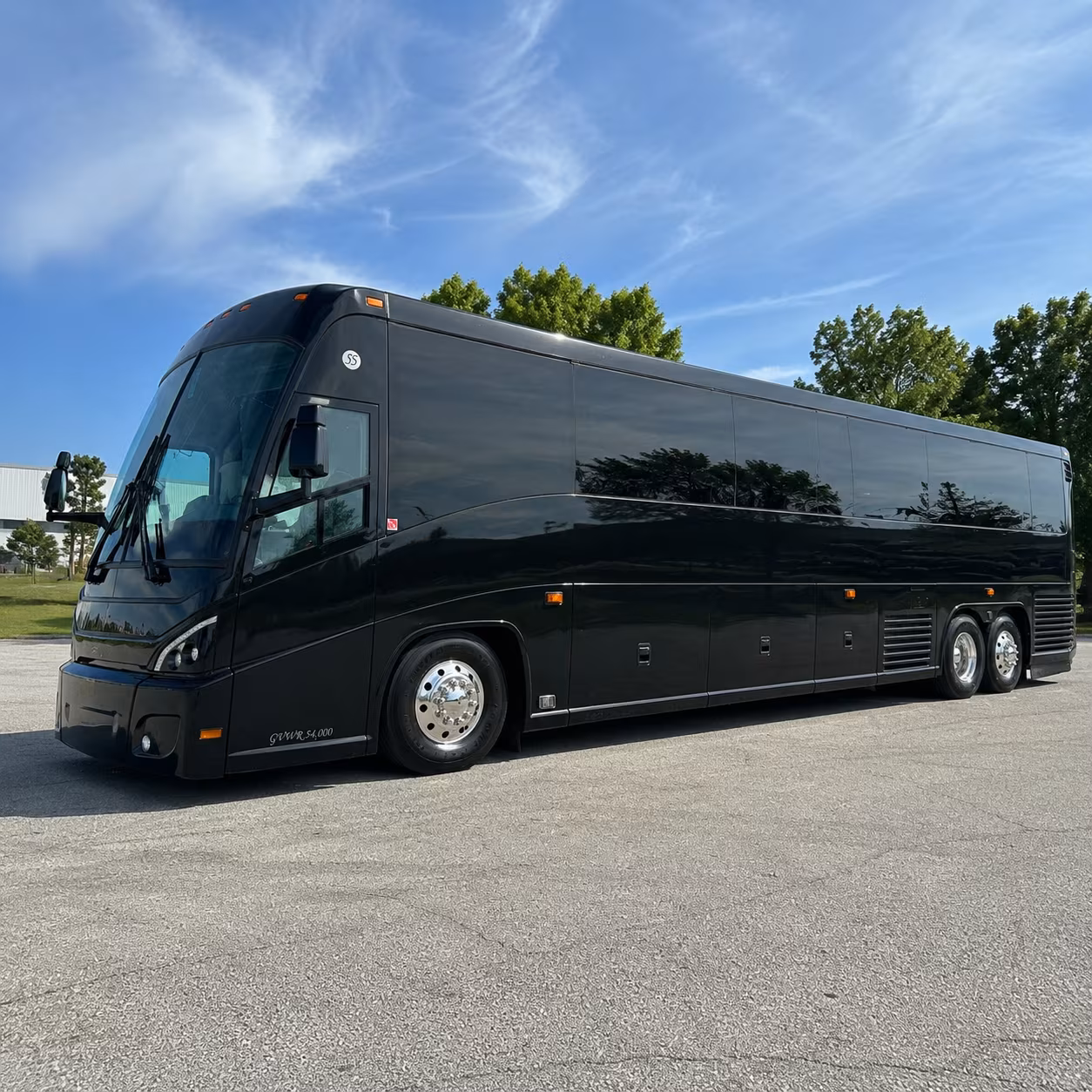 Lancaster School Event Transportation party bus exterior