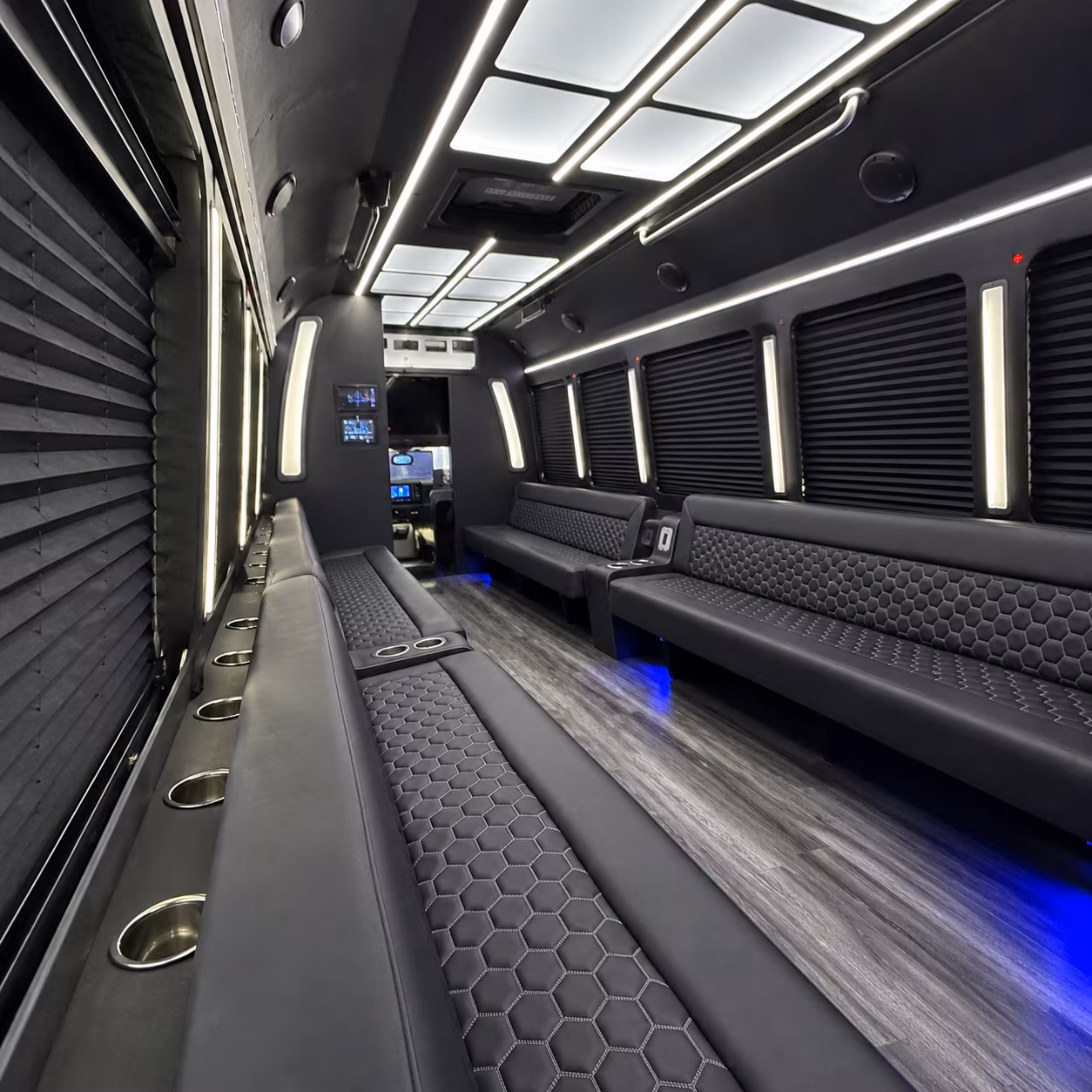 Lancaster Sporting Event Transportation party bus exterior