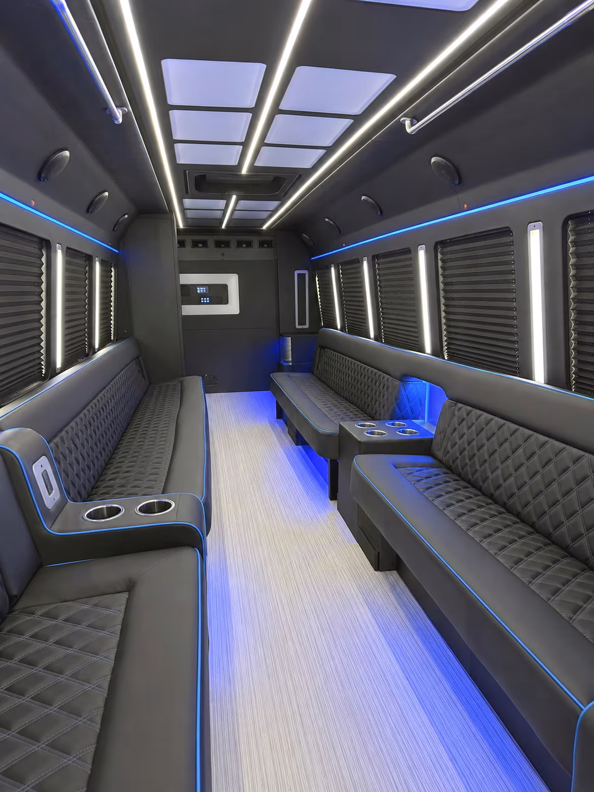 Lancaster Sporting Event Transportation party bus interior