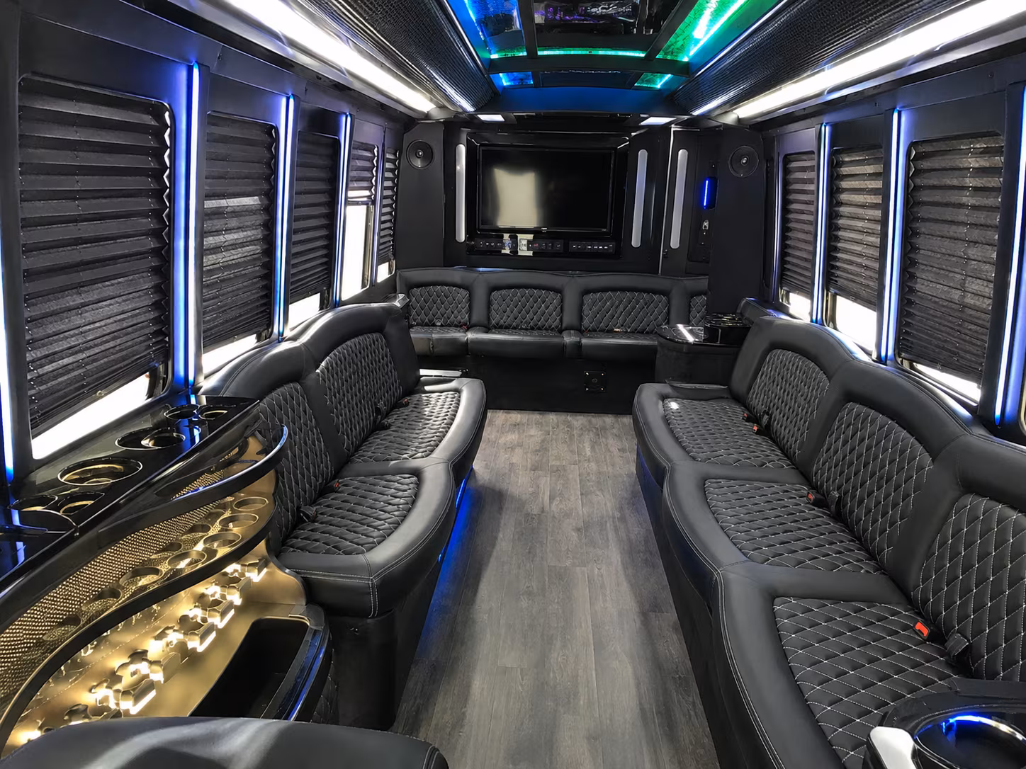 Lancaster Wedding Transportation party bus exterior
