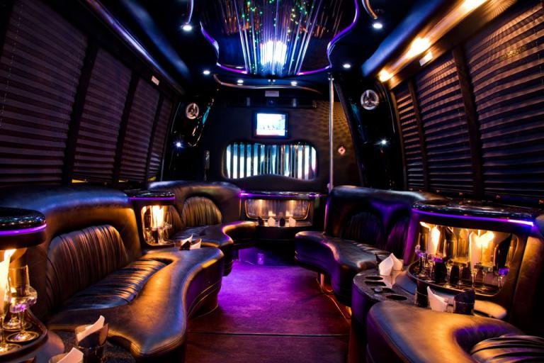 Temecula 22 Passenger Party Bus Interior