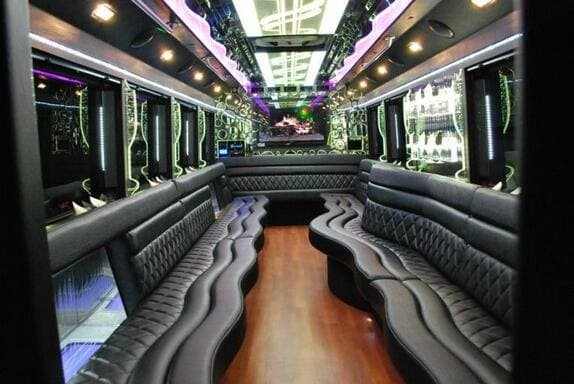 Santa Clarita 25 Passenger Limo bus Interior