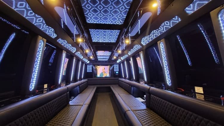 Temecula 40 Passenger Limo Bus Interior